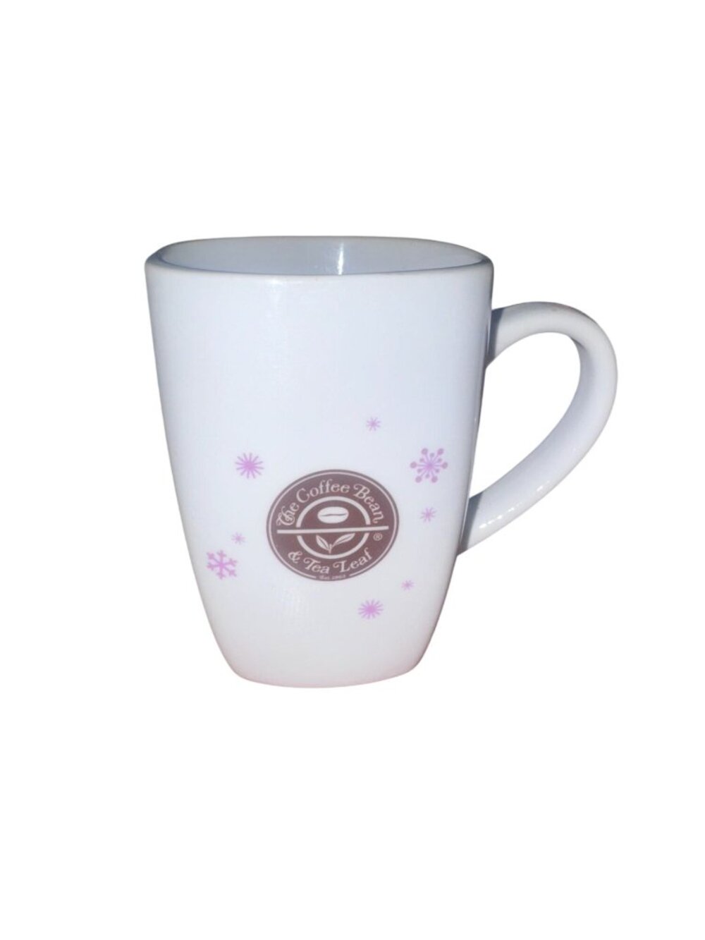 The Coffee Bean & Tea Leaf Red Velvet Recipe Ceramic Mug 2014 Snowflake Design 1